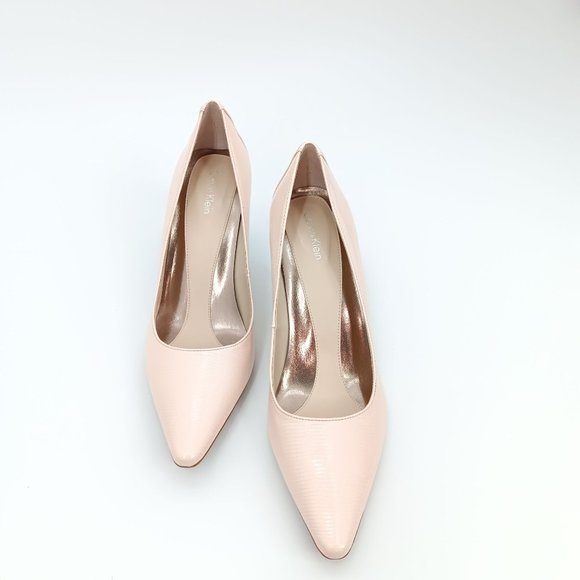 CALVIN KLEIN DOLLY CREAM/PINK 7.5M HEELS - Picture 14 of 14